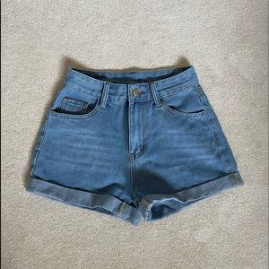 SHEIN High Rise Denim Shorts